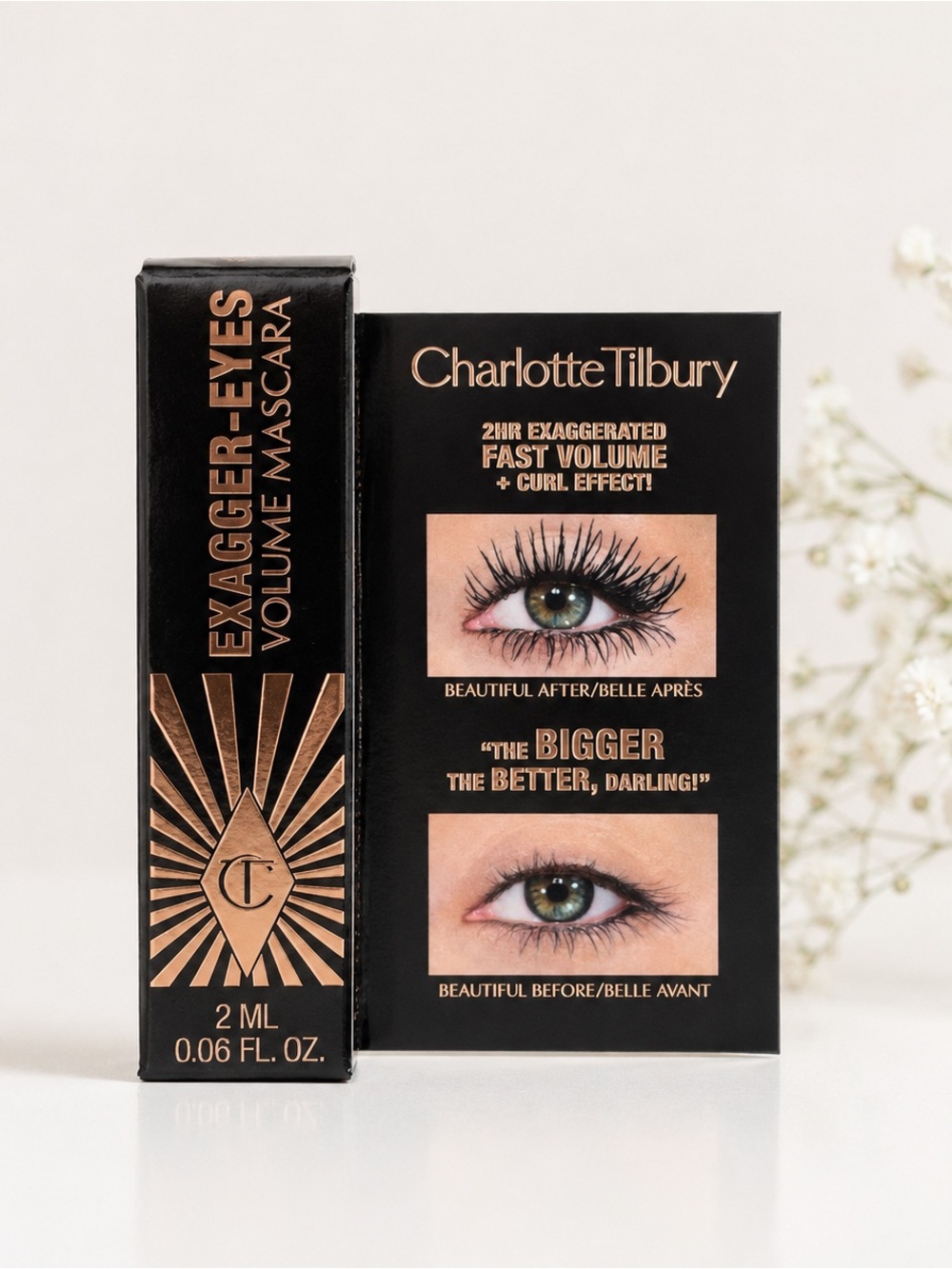 ✨ Charlotte Tilbury Exagger-Eyes Mascara Mini | Black | 2ml | New